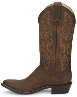 Justin Men's Leather Western Boots - Medium Toe -Cowboy Pradise 036524 41 P3
