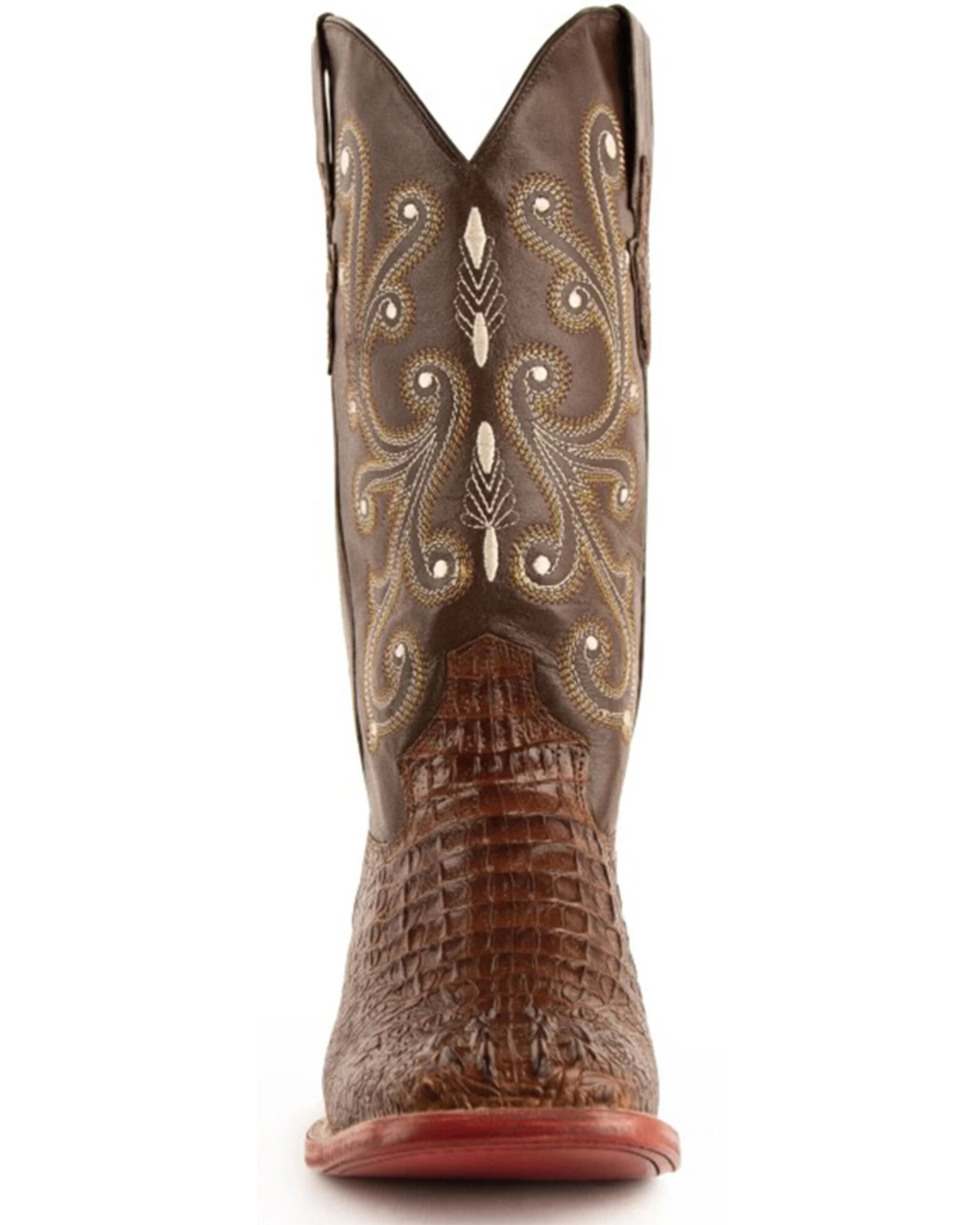 Ferrini Men's Caiman Croc Print Western Boots - Broad Square Toe 7 Ferrini Men's Caiman Croc Print Western Boots - Broad Square Toe - Image 7