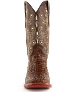 Ferrini Men's Caiman Croc Print Western Boots - Broad Square Toe 21 Ferrini Men's Caiman Croc Print Western Boots - Broad Square Toe -Cowboy Pradise 036G45 7059 P4