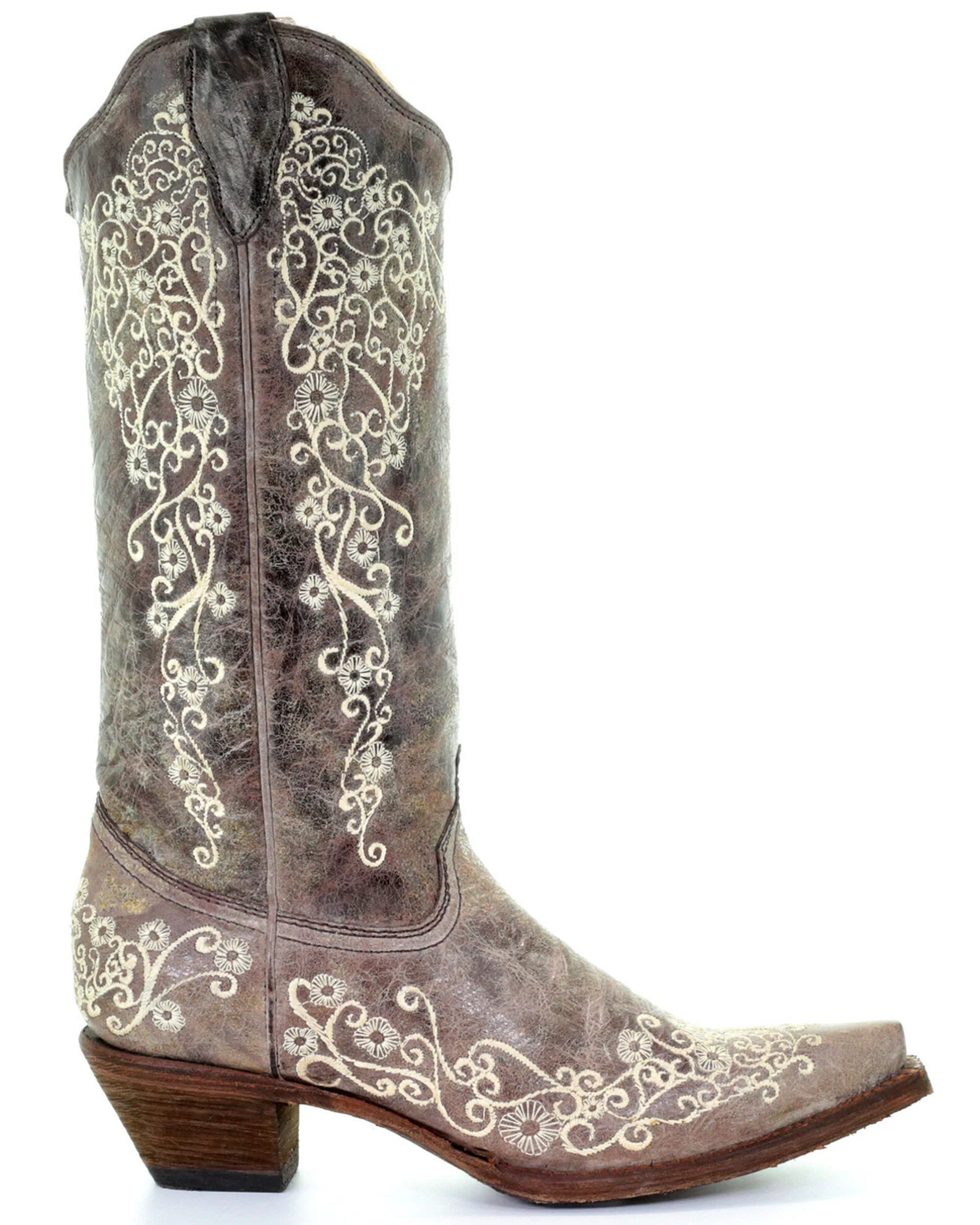 Corral Women's Crater With Bone Embroidery Western Boots - Snip Toe 2 Corral Women's Crater With Bone Embroidery Western Boots - Snip Toe - Image 2
