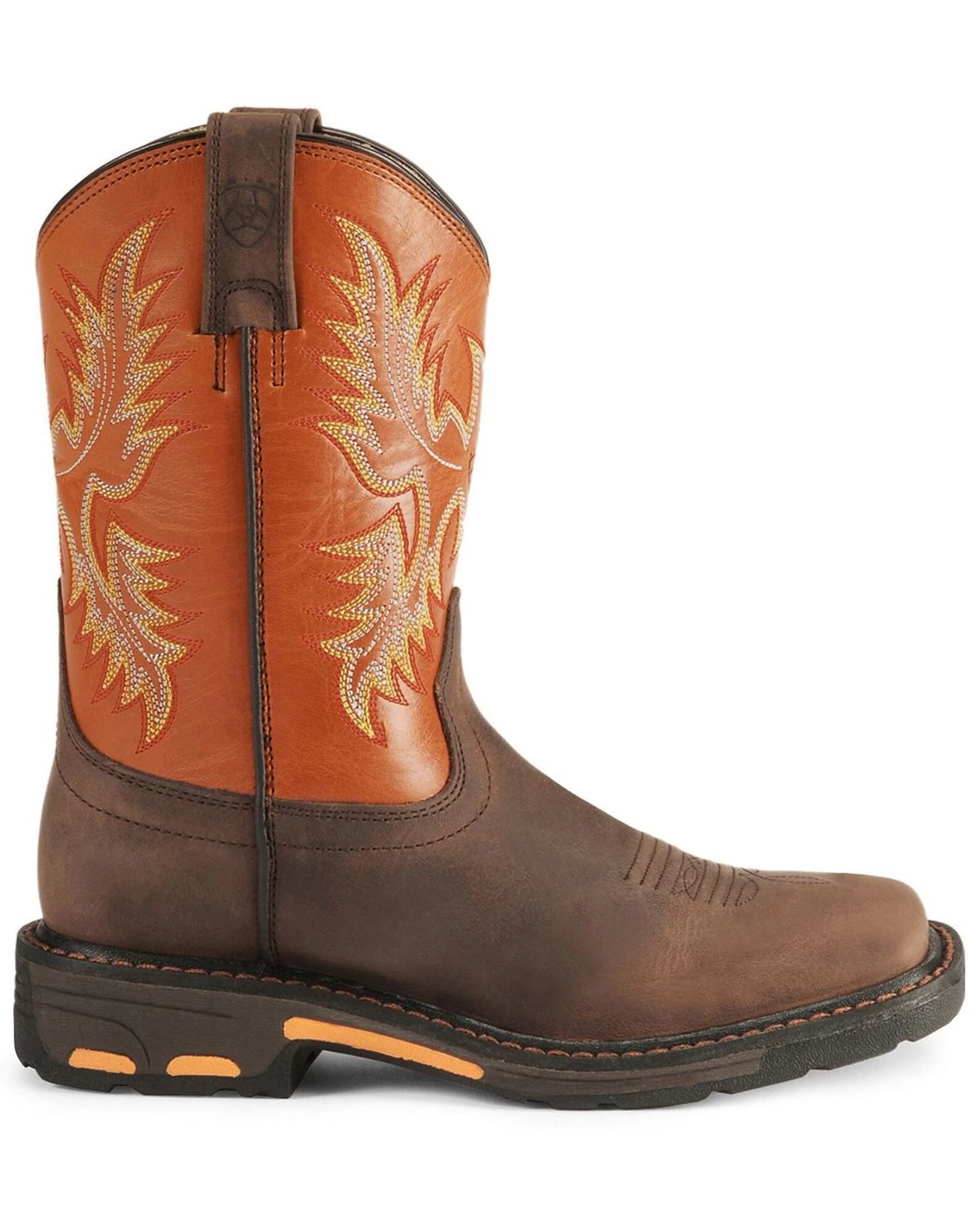 Ariat Boys' Earth Workhog Western Boots - Square Toe 2 Ariat Boys' Earth Workhog Western Boots - Square Toe - Image 2
