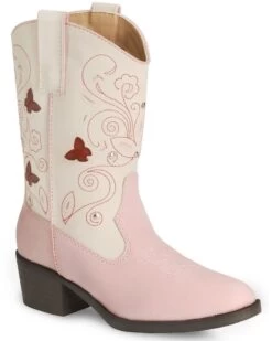 Roper Kid's Light Up Floral Western Boots