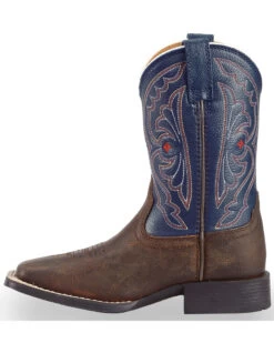 Ariat Boys' Royal Blue Quickdraw Western Boots - Square Toe -Cowboy Pradise 053A07 41 LT