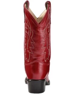 Old West Girls' Red Leather Western Boots - Pointed Toe 13 Old West Girls' Red Leather Western Boots - Pointed Toe -Cowboy Pradise 053C67 70 BK