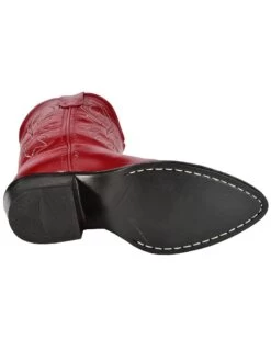 Old West Girls' Red Leather Western Boots - Pointed Toe 11 Old West Girls' Red Leather Western Boots - Pointed Toe -Cowboy Pradise 053C67 70 BM