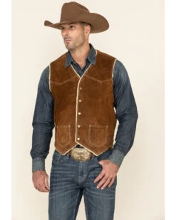 Scully Boar Suede Leather Vest -Cowboy Pradise 082863 41 P2