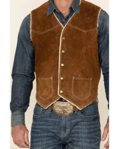 Scully Boar Suede Leather Vest -Cowboy Pradise 082863 41 P4