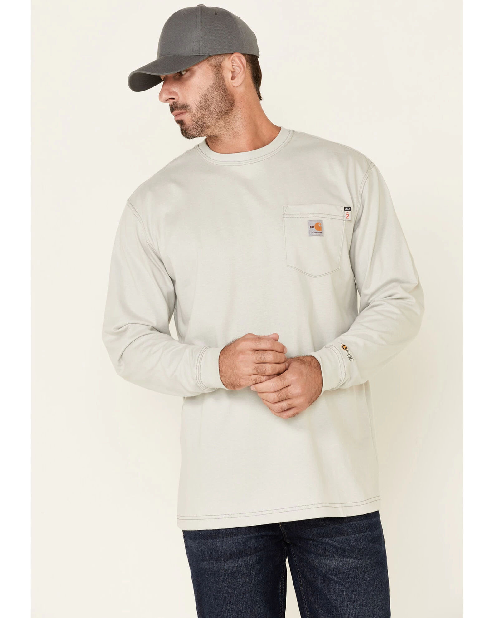 Carhartt Men's FR Long Sleeve Pocket Work Shirt 1 Carhartt Men's FR Long Sleeve Pocket Work Shirt