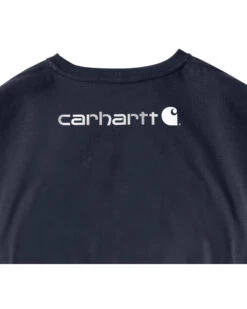 Carhartt Men's Loose Fit Heavyweight Long Sleeve Logo Graphic Work T-Shirt -Cowboy Pradise 086954 85 P2
