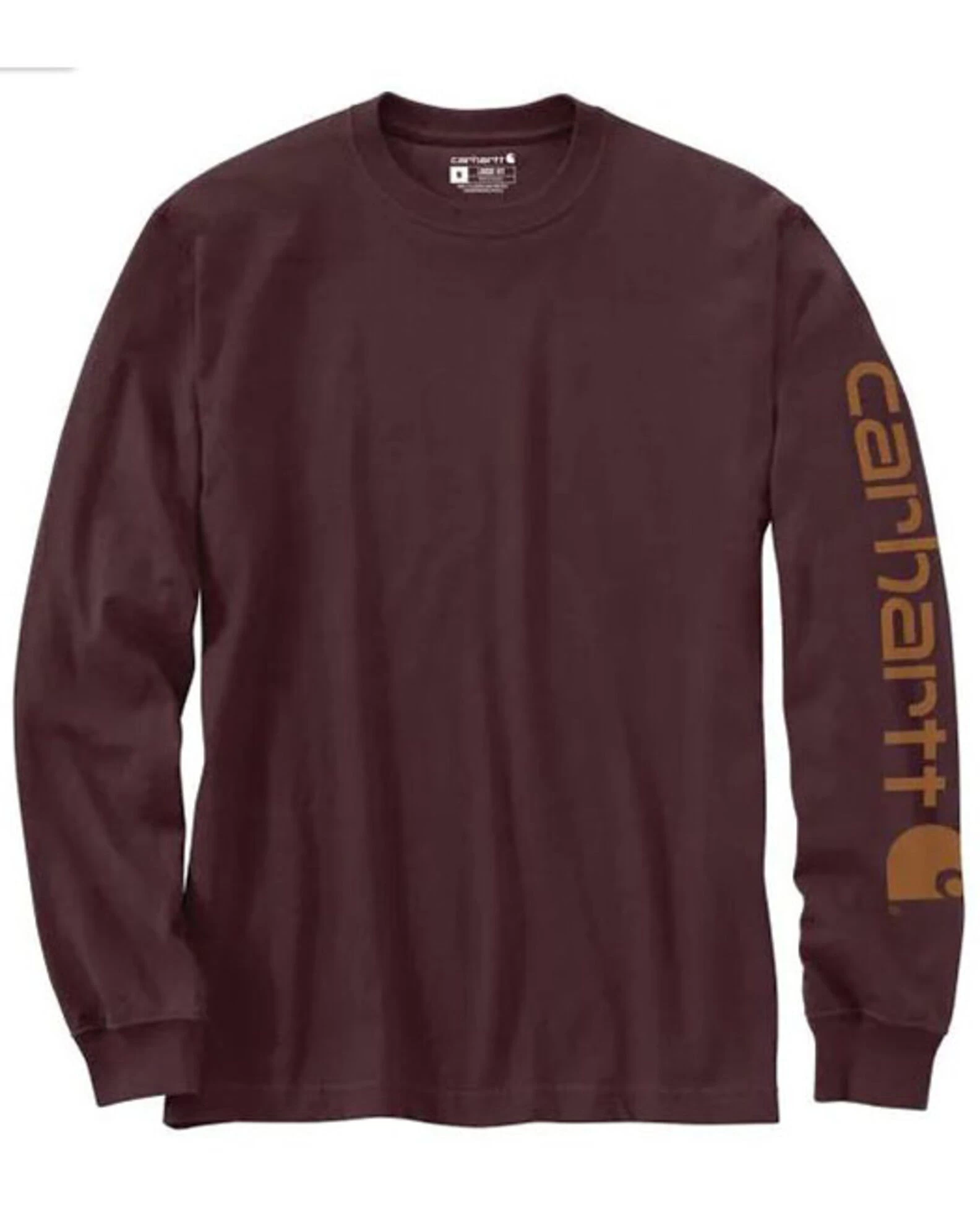 Carhartt Men's Loose Fit Heavyweight Long Sleeve Logo Graphic Work T-Shirt 1 Carhartt Men's Loose Fit Heavyweight Long Sleeve Logo Graphic Work T-Shirt