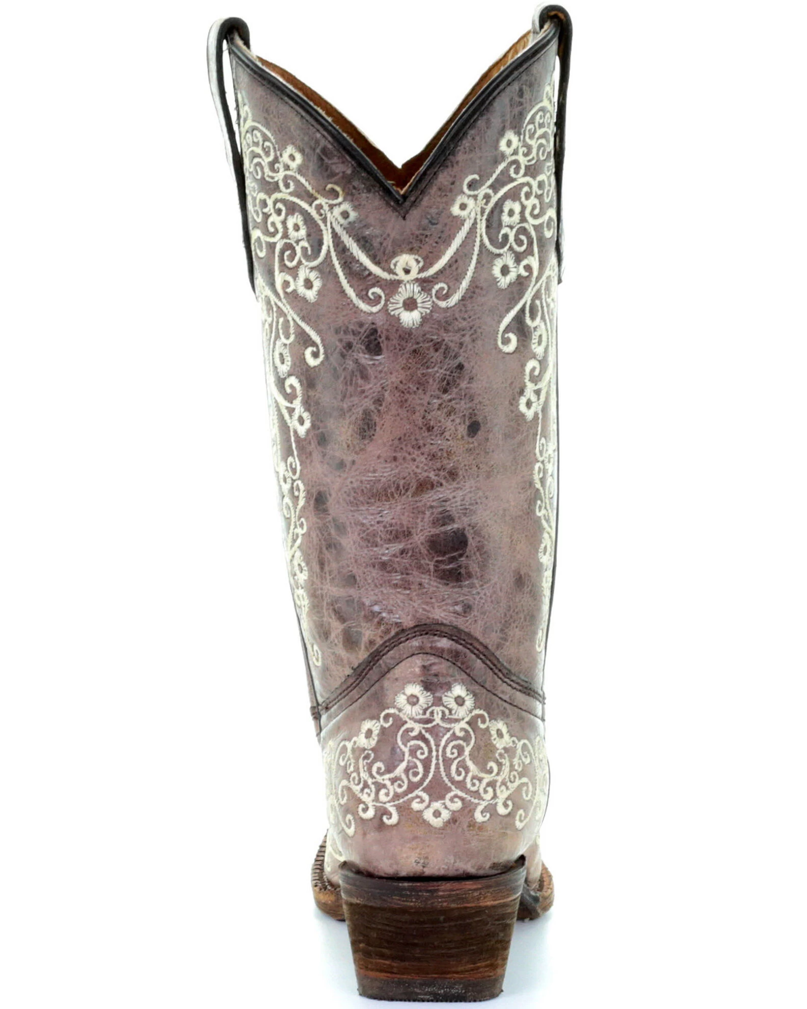 Corral Girls' Scroll Embroidery Western Boots 7 Corral Girls' Scroll Embroidery Western Boots - Image 7