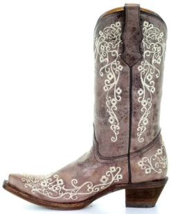 Corral Girls' Scroll Embroidery Western Boots 9 Corral Girls' Scroll Embroidery Western Boots -Cowboy Pradise 2000108611 200 LT