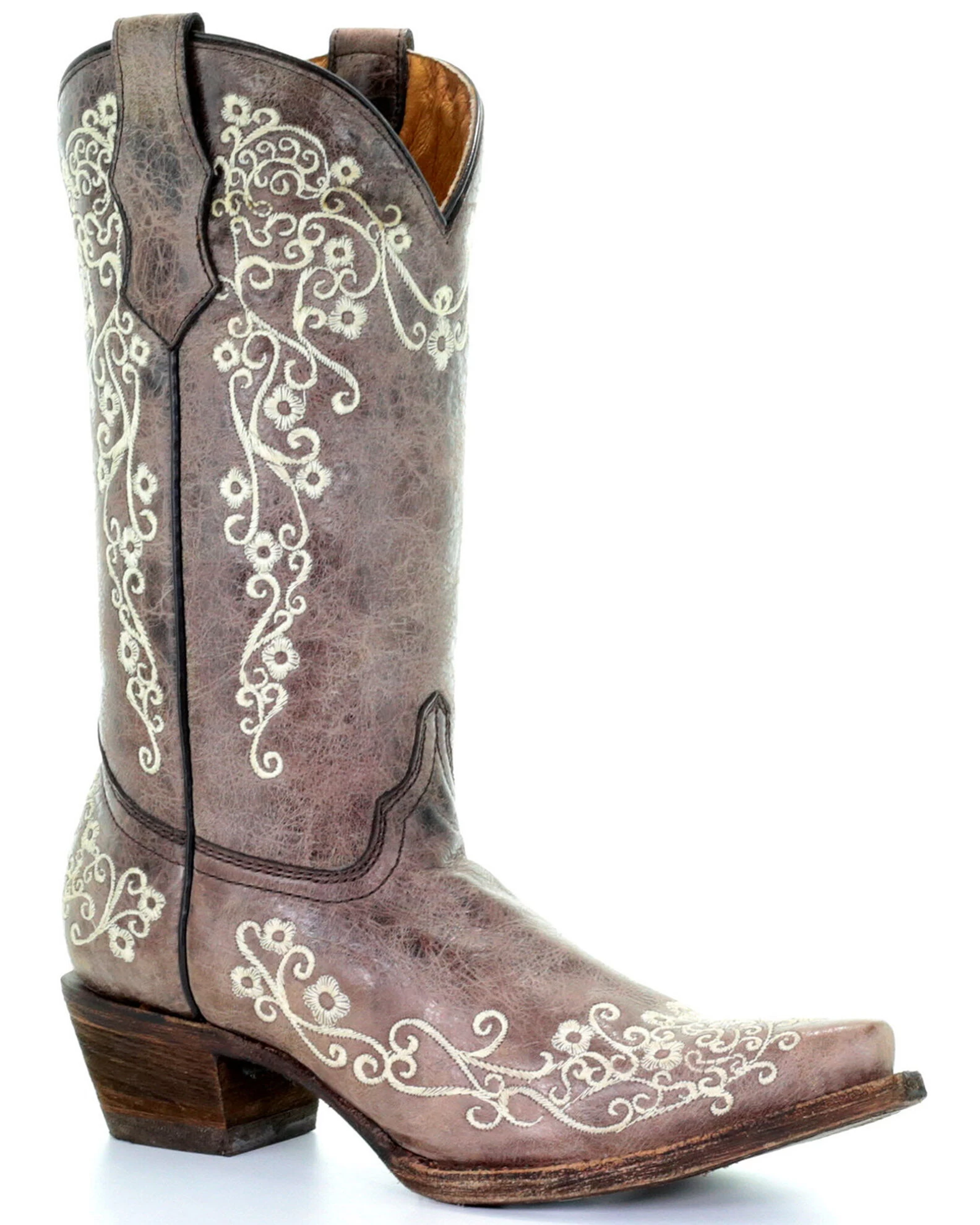 Corral Girls' Scroll Embroidery Western Boots 1 Corral Girls' Scroll Embroidery Western Boots