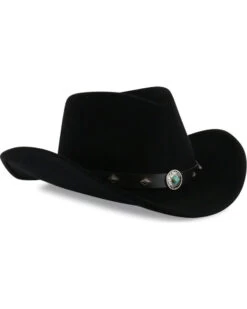 Cody James Men's Santa Ana Black Wool Felt Hat