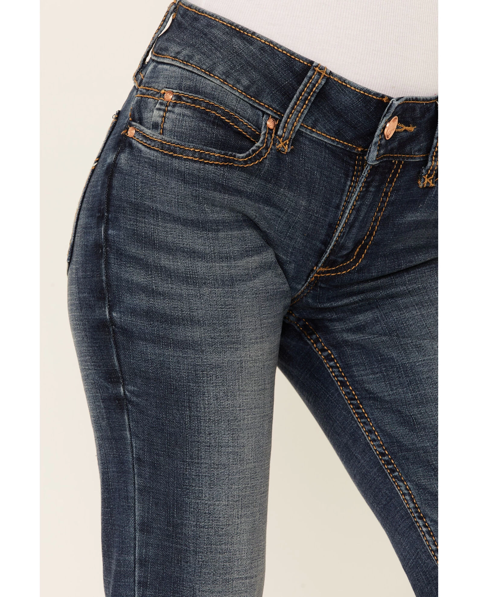 Wrangler Women's Mae Premium Patch Boot Cut Jeans 3 Wrangler Women's Mae Premium Patch Boot Cut Jeans - Image 3