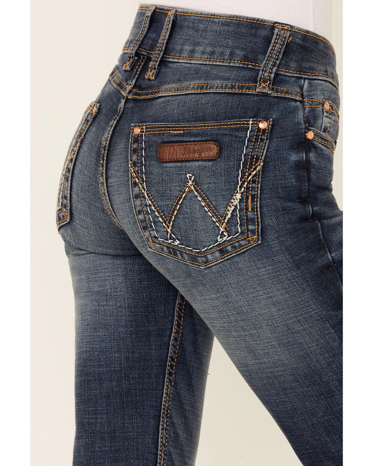 Wrangler Women's Mae Premium Patch Boot Cut Jeans 4 Wrangler Women's Mae Premium Patch Boot Cut Jeans - Image 4