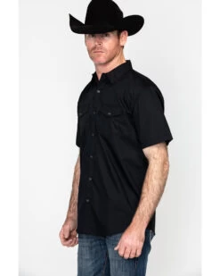 Gibson Men's Solid Short Sleeve Snap Western Shirt - Big -Cowboy Pradise 2000211603 001 P3