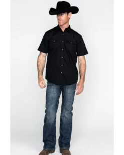 Gibson Men's Solid Short Sleeve Snap Western Shirt - Big -Cowboy Pradise 2000211603 001 P6