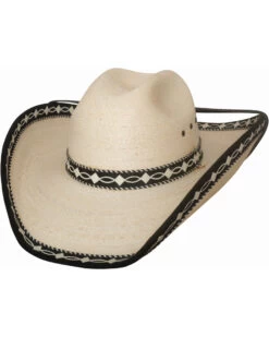 Bullhide Men's Custom Made Palm Leaf Straw Cowboy Hat 