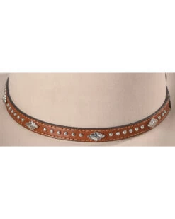 Cody James Silver Studs With Diamond Conchos Hat Band -Cowboy Pradise 2000221736 280 D2