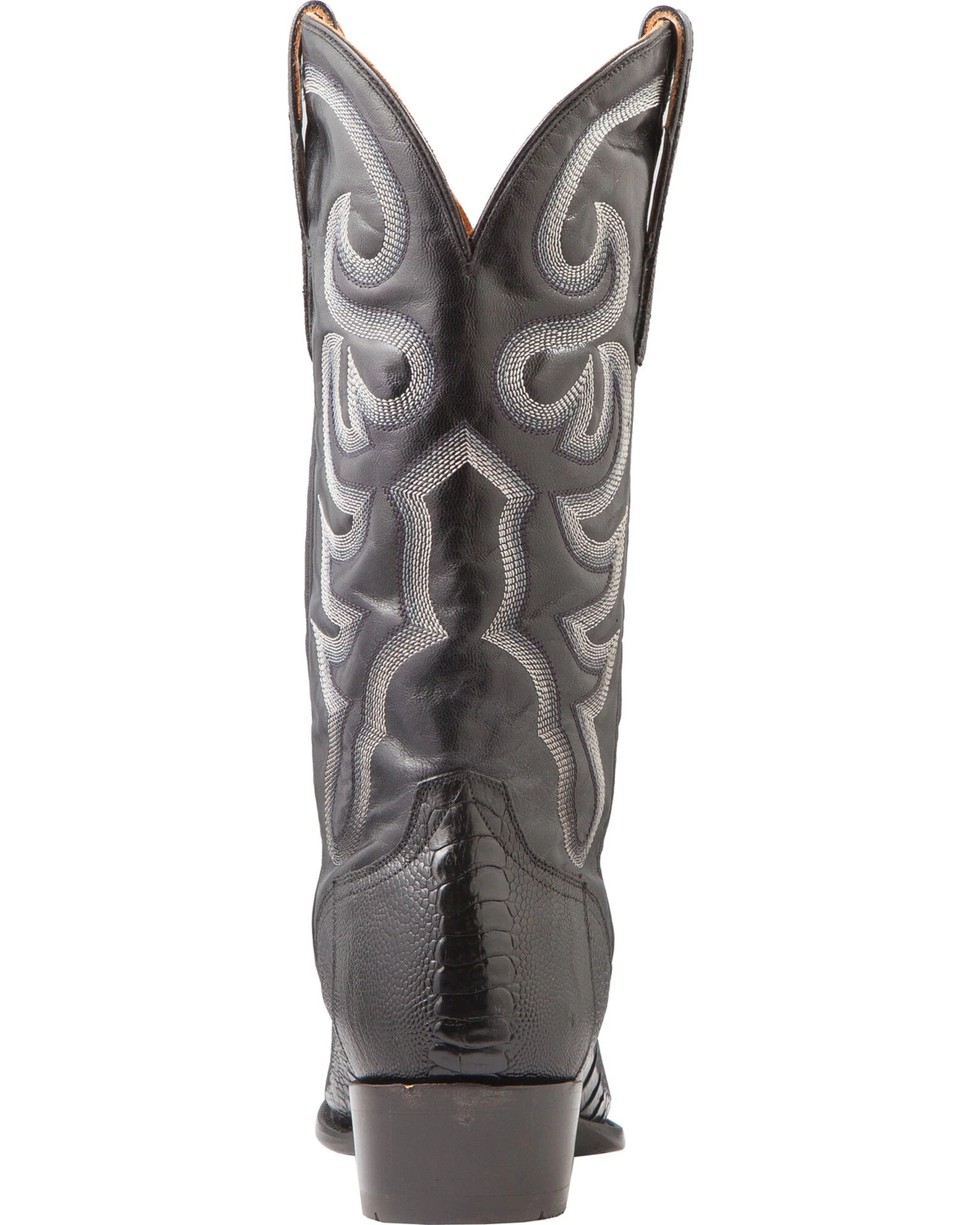 El Dorado Men's Handmade Ostrich Leg Western Boots - Medium Toe 7 El Dorado Men's Handmade Ostrich Leg Western Boots - Medium Toe - Image 7