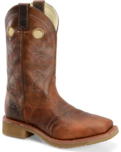 Double H Men's 11" Earthquake Rust ICE Western Work Boots - Square Toe