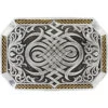 Montana Silversmiths Men's Silver Antiqued Celtic Knot Buckle 