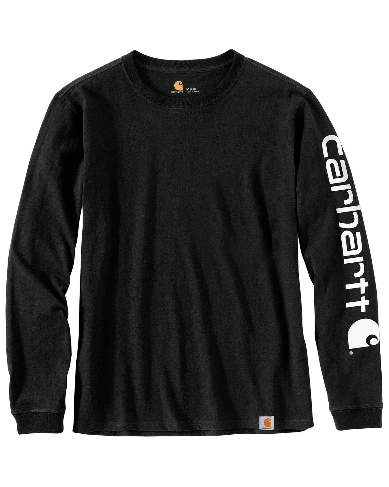 Carhartt Women's Loose Fit Heavyweight Long Sleeve Logo Graphic Work Tee 1 Carhartt Women's Loose Fit Heavyweight Long Sleeve Logo Graphic Work Tee
