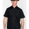 Gibson Men's Solid Short Sleeve Western Shirt - Tall