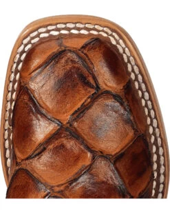 Horse Power Boys' Seas The Day Fish Print Boots - Square Toe  -Cowboy Pradise 2000241197 235 TP