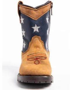 Cody James Toddler Boys' USA Flag Western Boots - Broad Square Toe -Cowboy Pradise 2000253466 200 P4