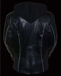 Milwaukee Leather Women's 3/4 Leather Jacket With Reflective Tribal Detail - 4X 10 Milwaukee Leather Women's 3/4 Leather Jacket With Reflective Tribal Detail - 4X -Cowboy Pradise 2000255601 001 D3