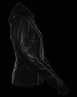 Milwaukee Leather Women's 3/4 Leather Jacket With Reflective Tribal Detail - 4X 11 Milwaukee Leather Women's 3/4 Leather Jacket With Reflective Tribal Detail - 4X -Cowboy Pradise 2000255601 001 D4