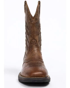Brothers & Sons Men's Scratch American Flag Lite Performance Western Boots - Square Toe -Cowboy Pradise 2000258768 200 P4