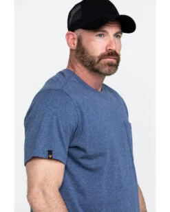 Hawx Men's Pocket Crew Short Sleeve Work T-Shirt 8 Hawx Men's Pocket Crew Short Sleeve Work T-Shirt -Cowboy Pradise 2000276676 403 P3