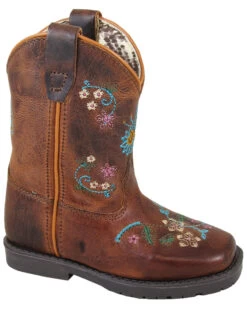 Smoky Mountain Toddler Girls' Floralie Western Boots - Broad Square Toe