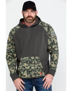 Ariat Men's FR Durastretch Camo Patriot Work Hooded Sweatshirt 