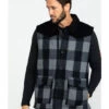 Moonshine Spirit Men's Countryman Buffalo Check Plaid Corduroy Vest 