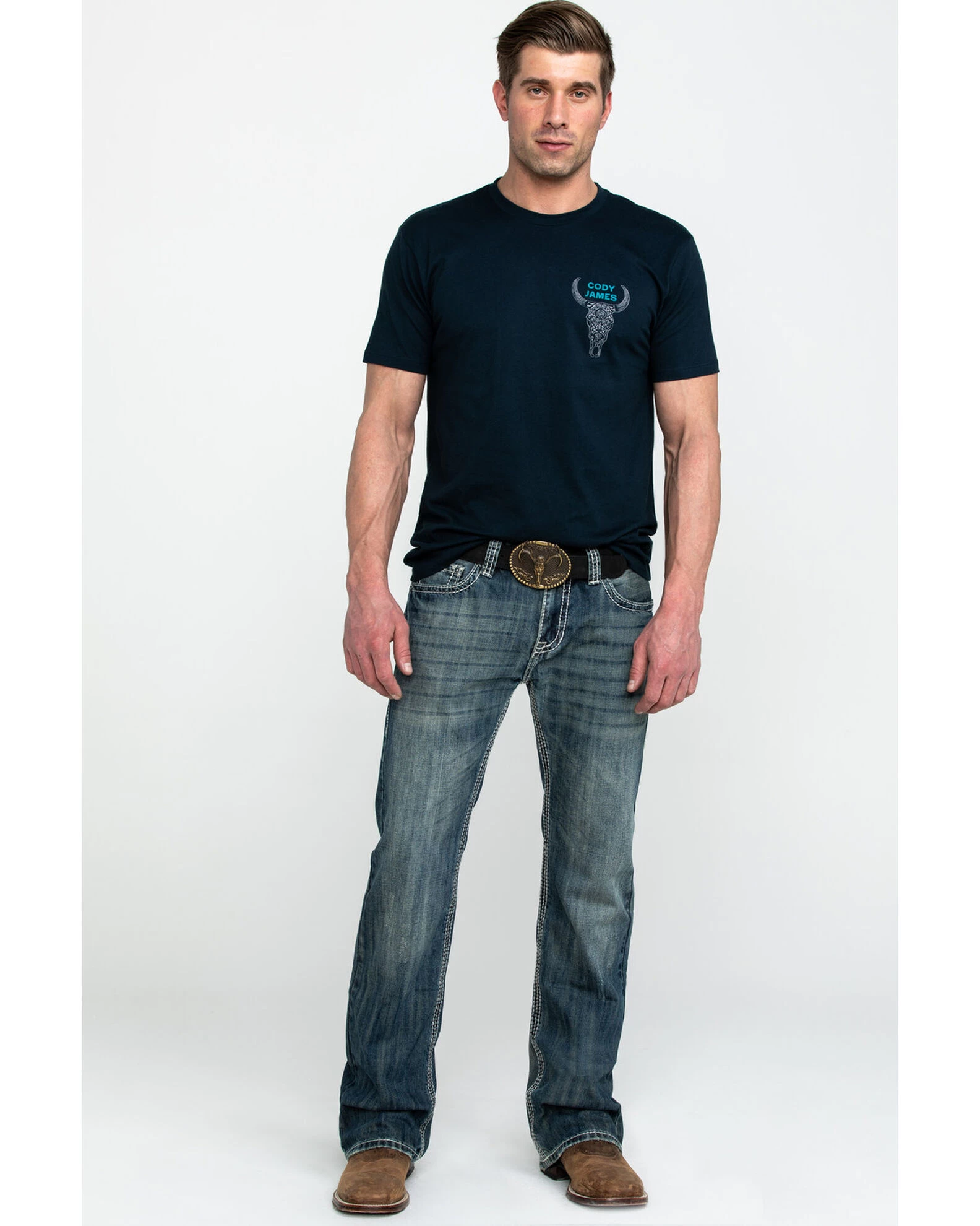 Rock & Roll Denim Men's Pistol Med Bootcut Jeans 3 Rock & Roll Denim Men's Pistol Med Bootcut Jeans - Image 3