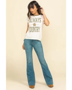 Kimes Ranch Women's Light Wash Mid Rise Lola Soho Fade Trouser -Cowboy Pradise 2000283803 400 P6