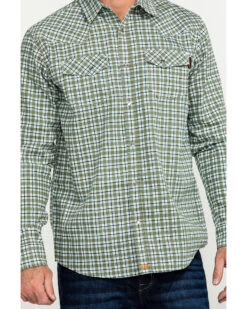Cody James Men's FR Woven Plaid Print Long Sleeve Button Down Work Shirt 9 Cody James Men's FR Woven Plaid Print Long Sleeve Button Down Work Shirt -Cowboy Pradise 2000284553 300 P4