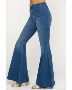 Free People Women's Dark Wash High Rise Just Float On Flare Jeans 6 Free People Women's Dark Wash High Rise Just Float On Flare Jeans -Cowboy Pradise 2000284725 401 P3