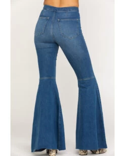 Free People Women's Dark Wash High Rise Just Float On Flare Jeans 7 Free People Women's Dark Wash High Rise Just Float On Flare Jeans -Cowboy Pradise 2000284725 401 P4