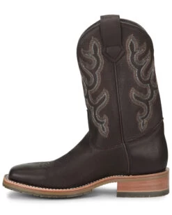 Double H Men's Dark Brown Elk Western Boots - Broad Square Toe -Cowboy Pradise 2000285688 240 P3