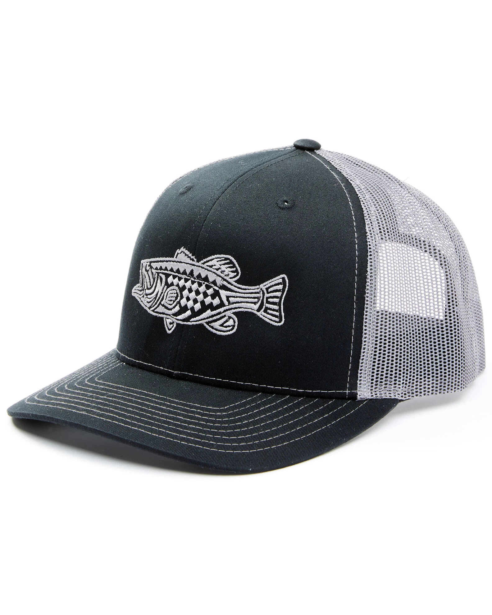 Oil Field Hats Men's Black Tribal Bass Mesh Cap 1 Oil Field Hats Men's Black Tribal Bass Mesh Cap