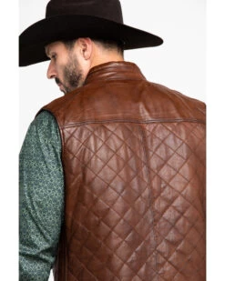 Scully Leatherwear Men's Quilted Leather Vest 10 Scully Leatherwear Men's Quilted Leather Vest -Cowboy Pradise 2000286650 200 P5