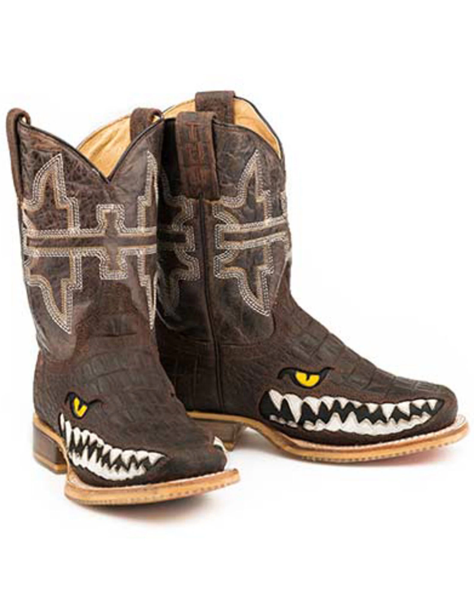 Tin Haul Boys' Swamp Chomp Western Boots - Broad Square Toe 3 Tin Haul Boys' Swamp Chomp Western Boots - Broad Square Toe - Image 3