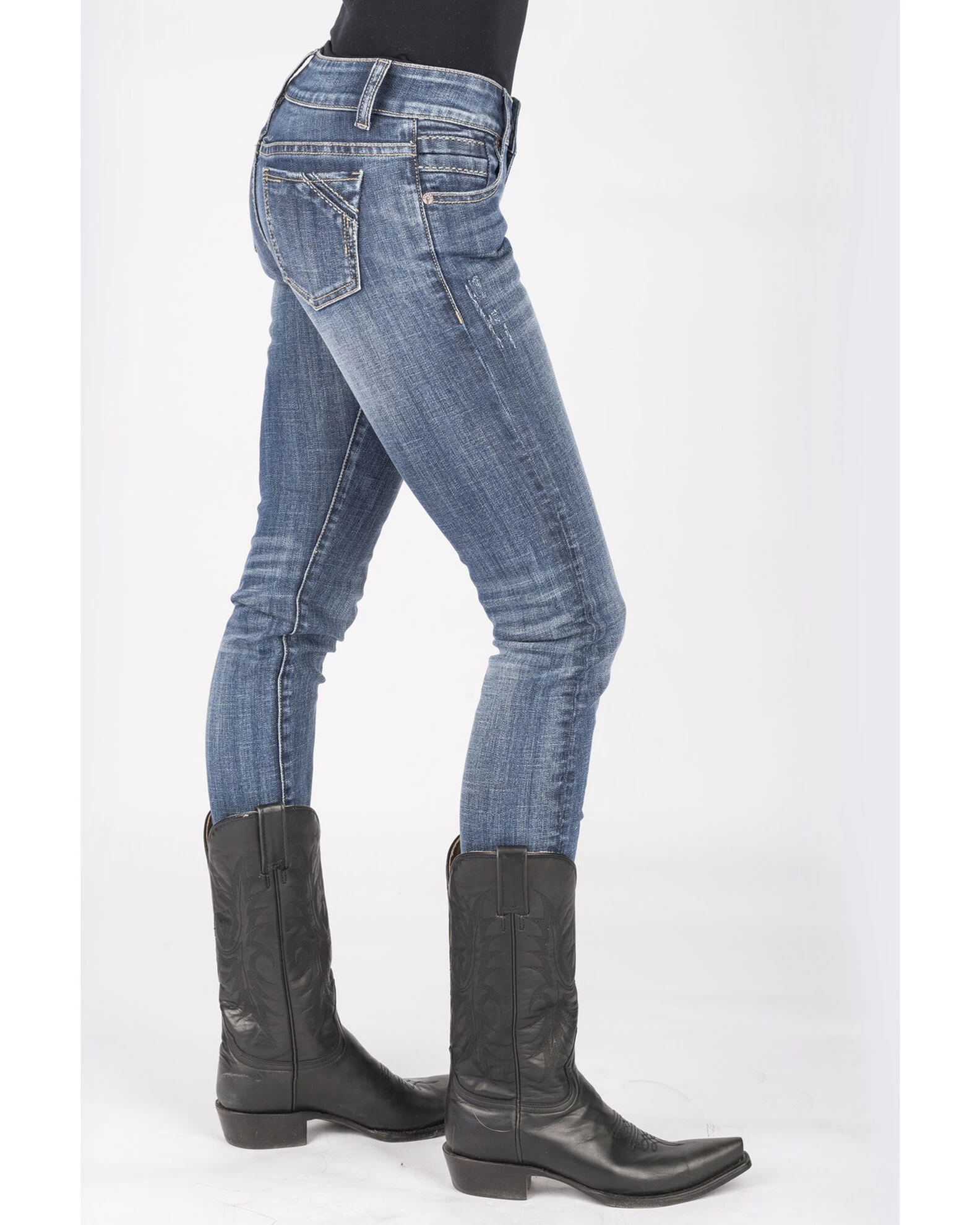 Stetson Women's 503 Pixie Stix Fit Skinny Straight Jeans 3 Stetson Women's 503 Pixie Stix Fit Skinny Straight Jeans - Image 3