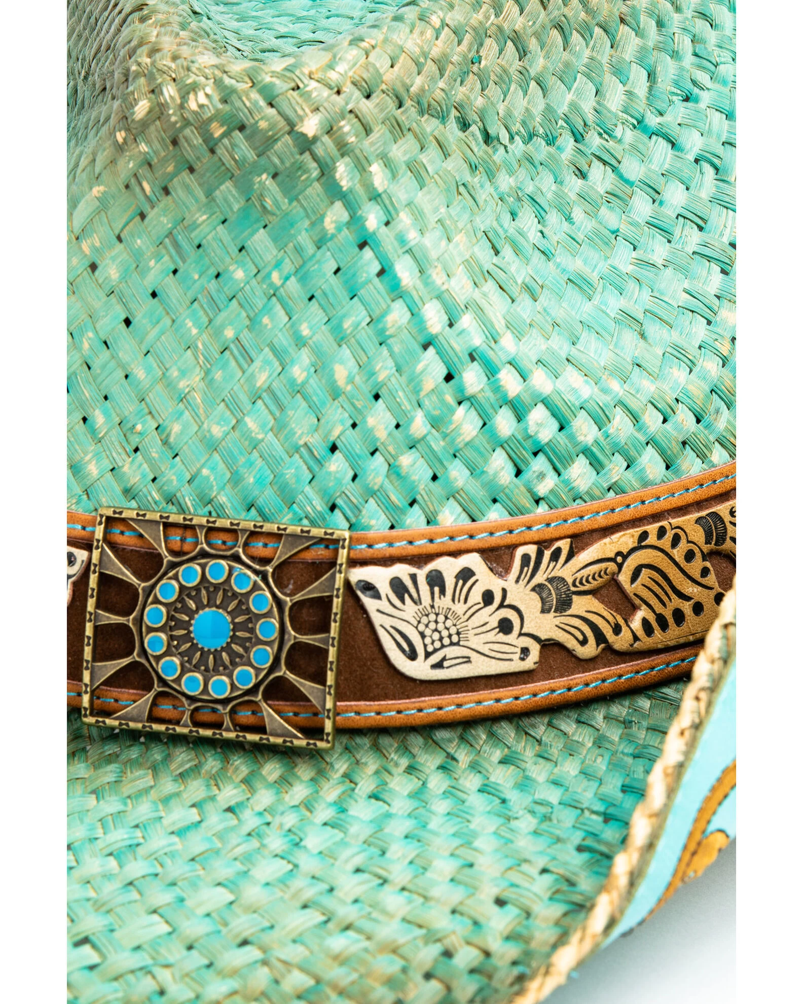 Shyanne Women's Cactus Flower Western Straw Hat 6 Shyanne Women's Cactus Flower Western Straw Hat - Image 6