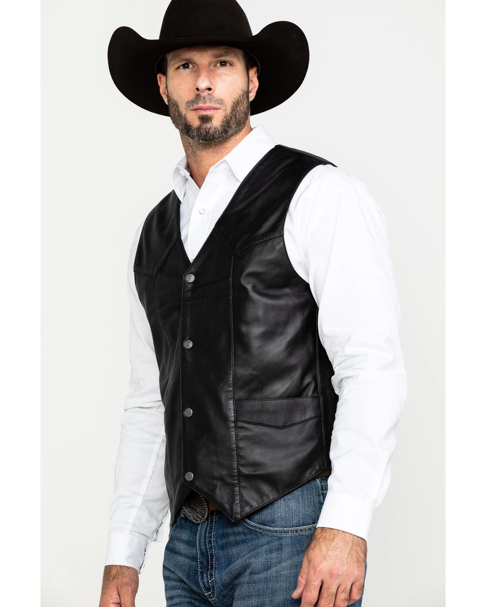 Liberty Wear Men's Jackson Lambskin Leather Vest 3 Liberty Wear Men's Jackson Lambskin Leather Vest - Image 3